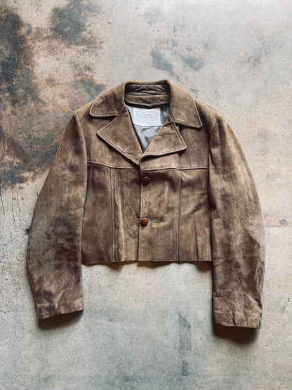 Nylo Wool Re-Imagined | Suede Mountainscape Jacket | X-Large