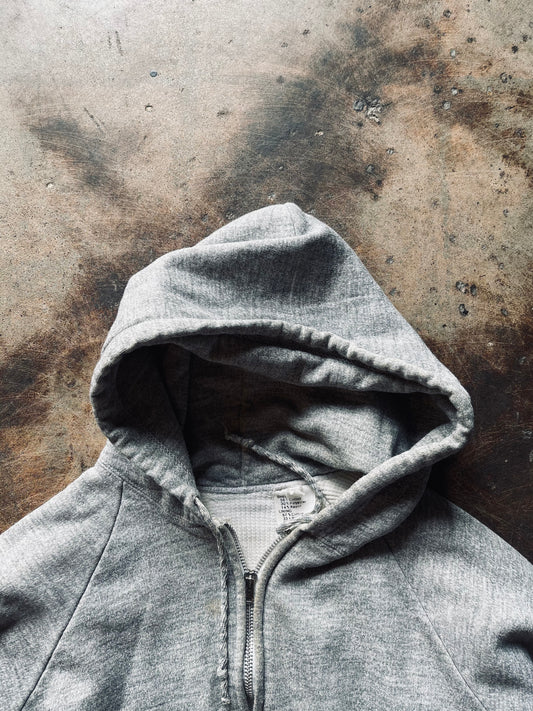 Vintage Thermal Lined Full-Zip Hoodie