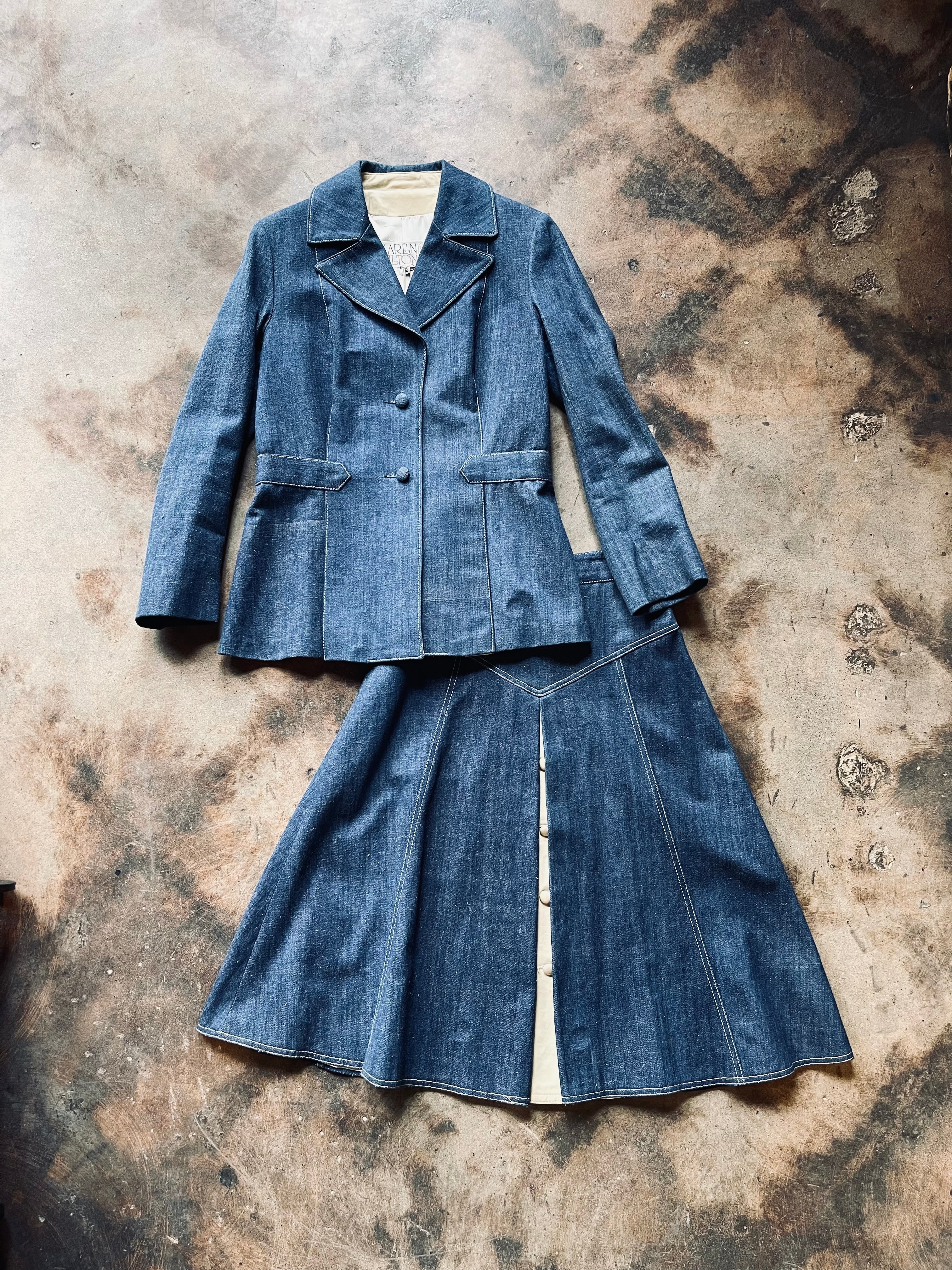1970’s Karen Silton Jacket/Skirt Set | Medium