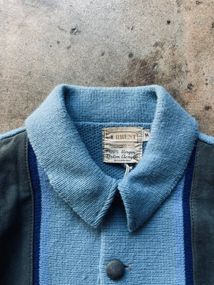 1960’s Brent Knit Polo Cardigan | Medium