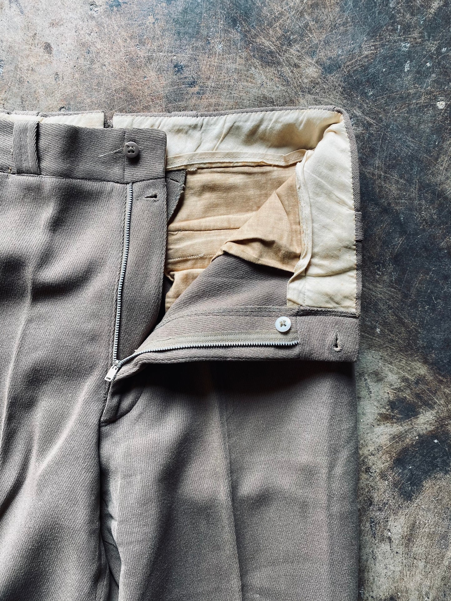 1950s Flat Front Slacks | 31R