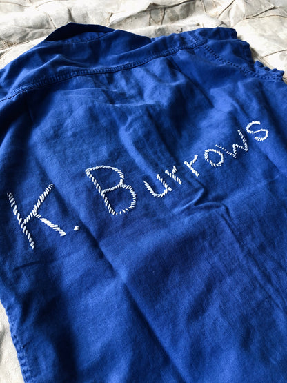 1950’s Broderick Gym Wear Shirt “K. Burrows” | Small
