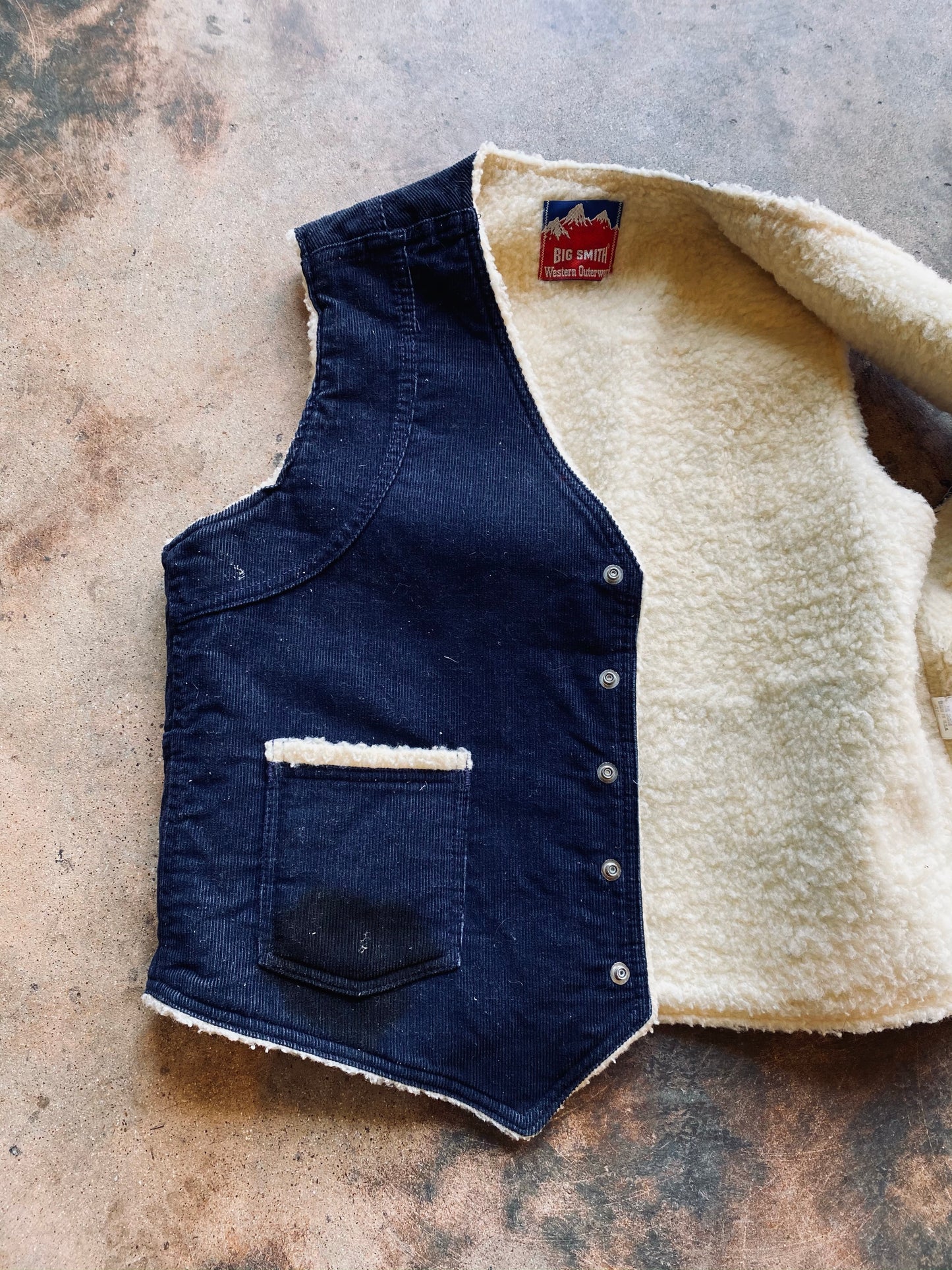 1980s Big Smith Corduroy Vest | Large