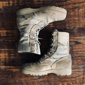Vintage Desert Army Boots | M8 Wide