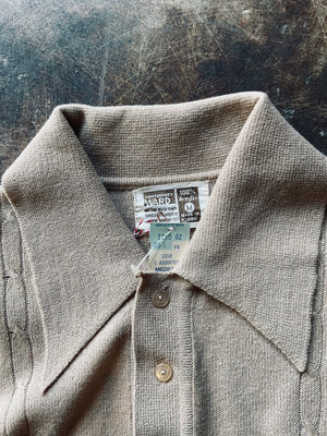 1970’s Montgomery Ward Knit Polo Sweater | Medium