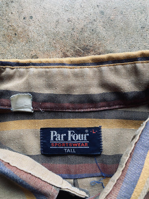 1980s Par Four Striped Oxford Shirt