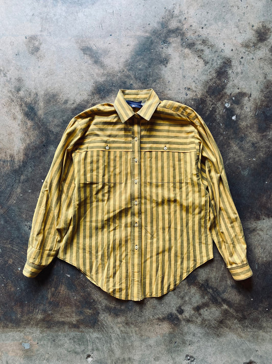 1980s Panhandle Striped Button Up