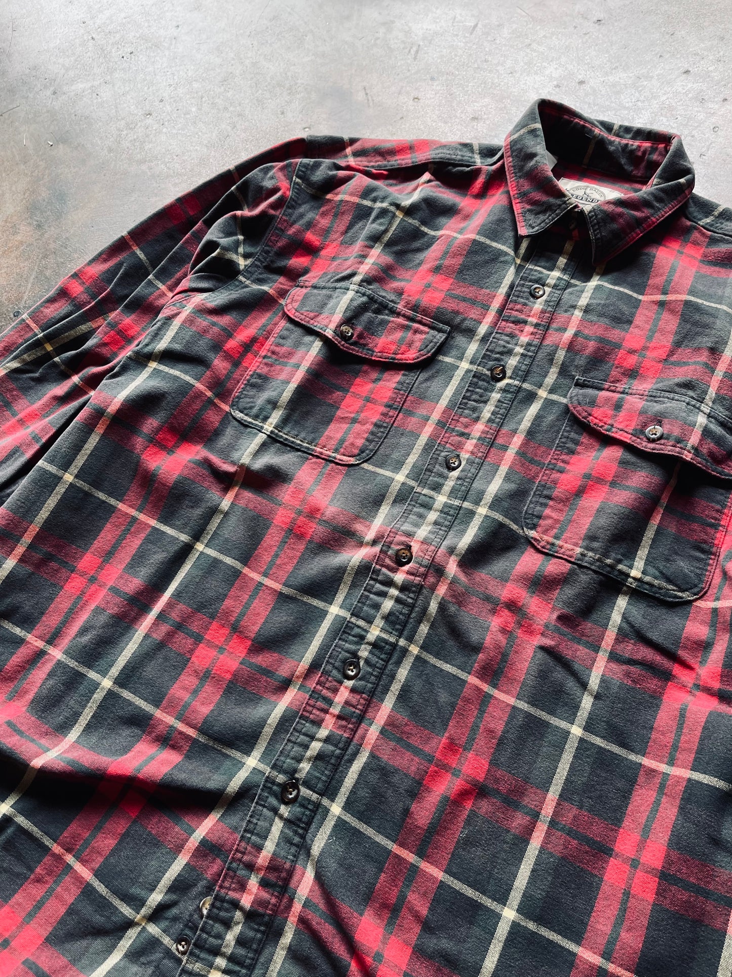 Vintage Eddie Bauer Flannel Work Shirt | Large