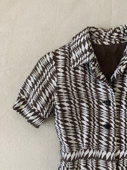 1960-70’s Shirt Waist Dress | X-Small