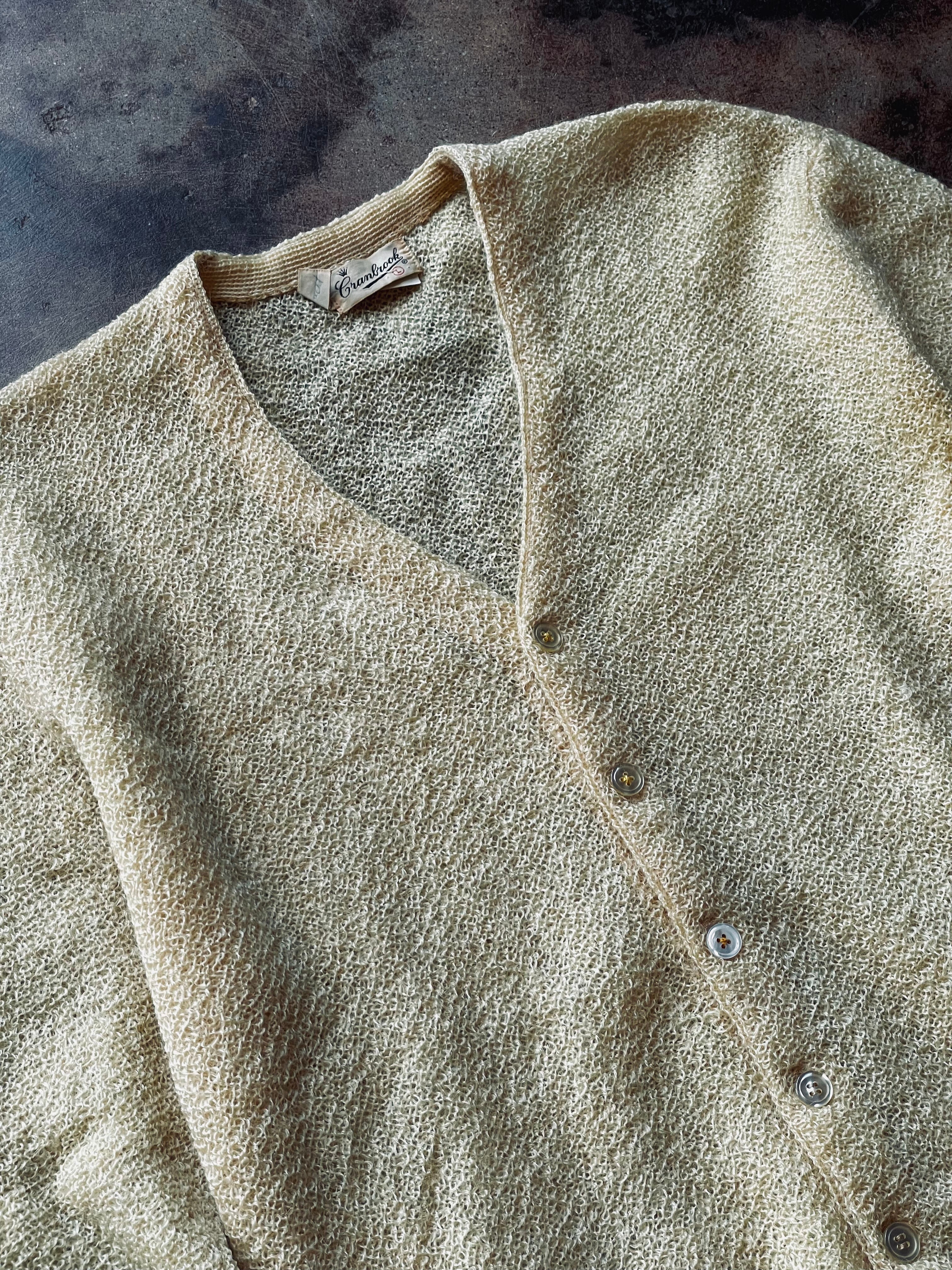 1960’s Cranbrook Mohair/Wool Cardigan | Large