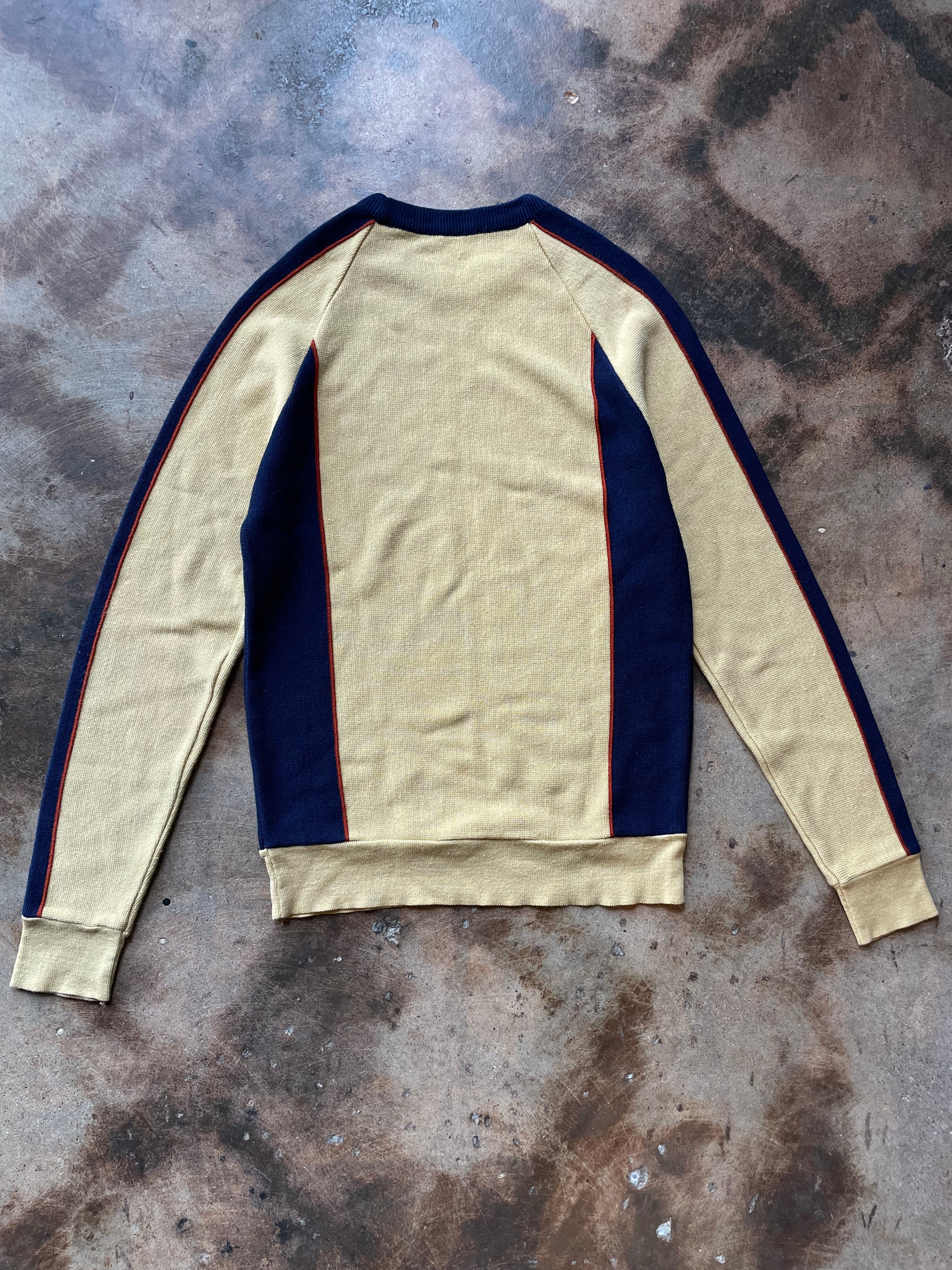 1970’s Color-block Raglan Sleeve Sweater | Medium