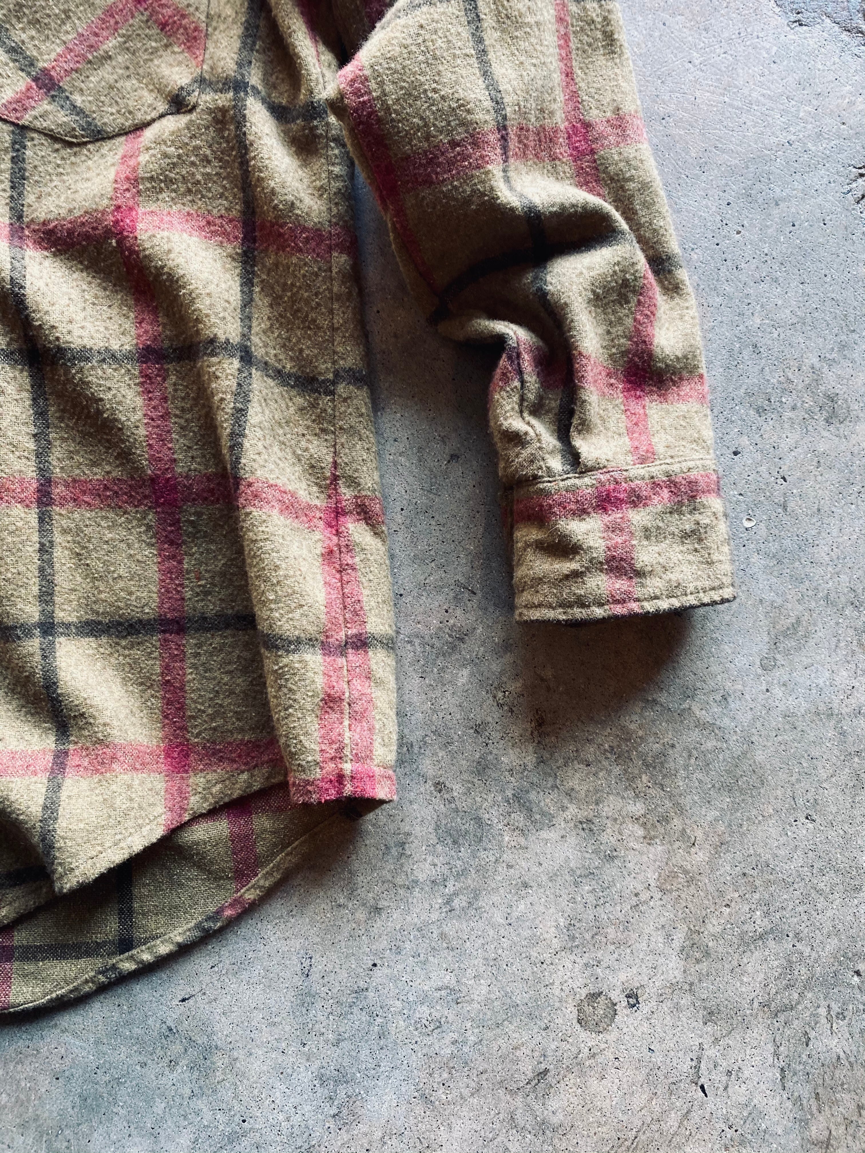 1970’s Van Heusen Windowpane Flannel Shirt