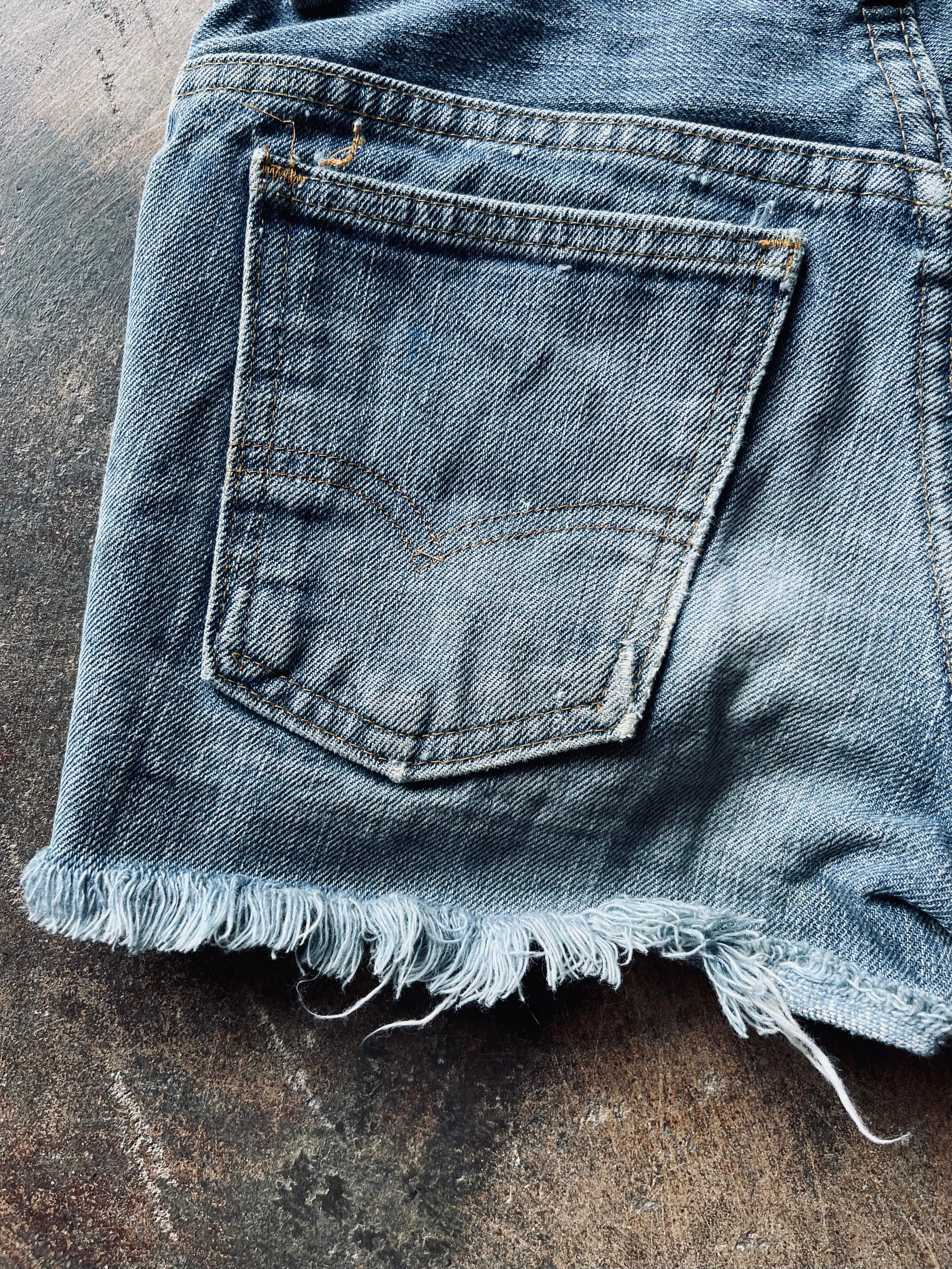 1970’s Levi’s Orange Tab Cut Off Denim Big E | 25