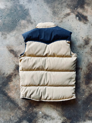 1970’s William Barry Quilted Down Vest | Small