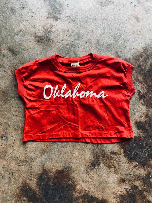 1980s Chalk Line Oklahoma  Cropped Tee