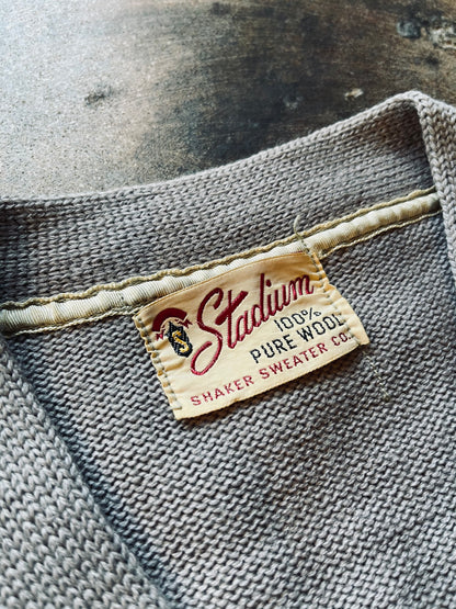 1940s Stadium Shaker Letterman Cardigan | Small