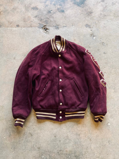 1950’s Hatchers Sporting Goods Varsity Jacket | Medium