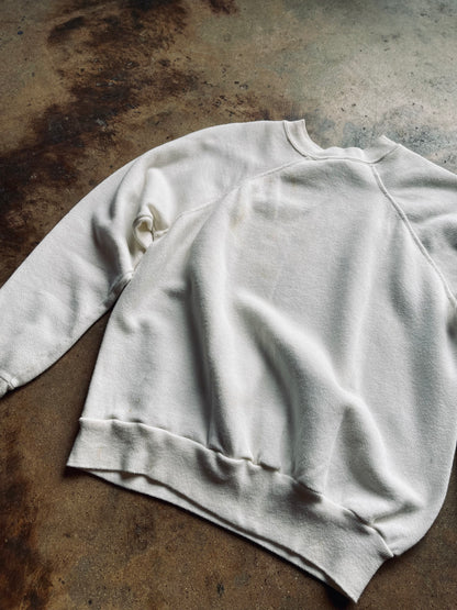 1980’s Paint Splatter Raglan Sleeve Sweatshirt | Large