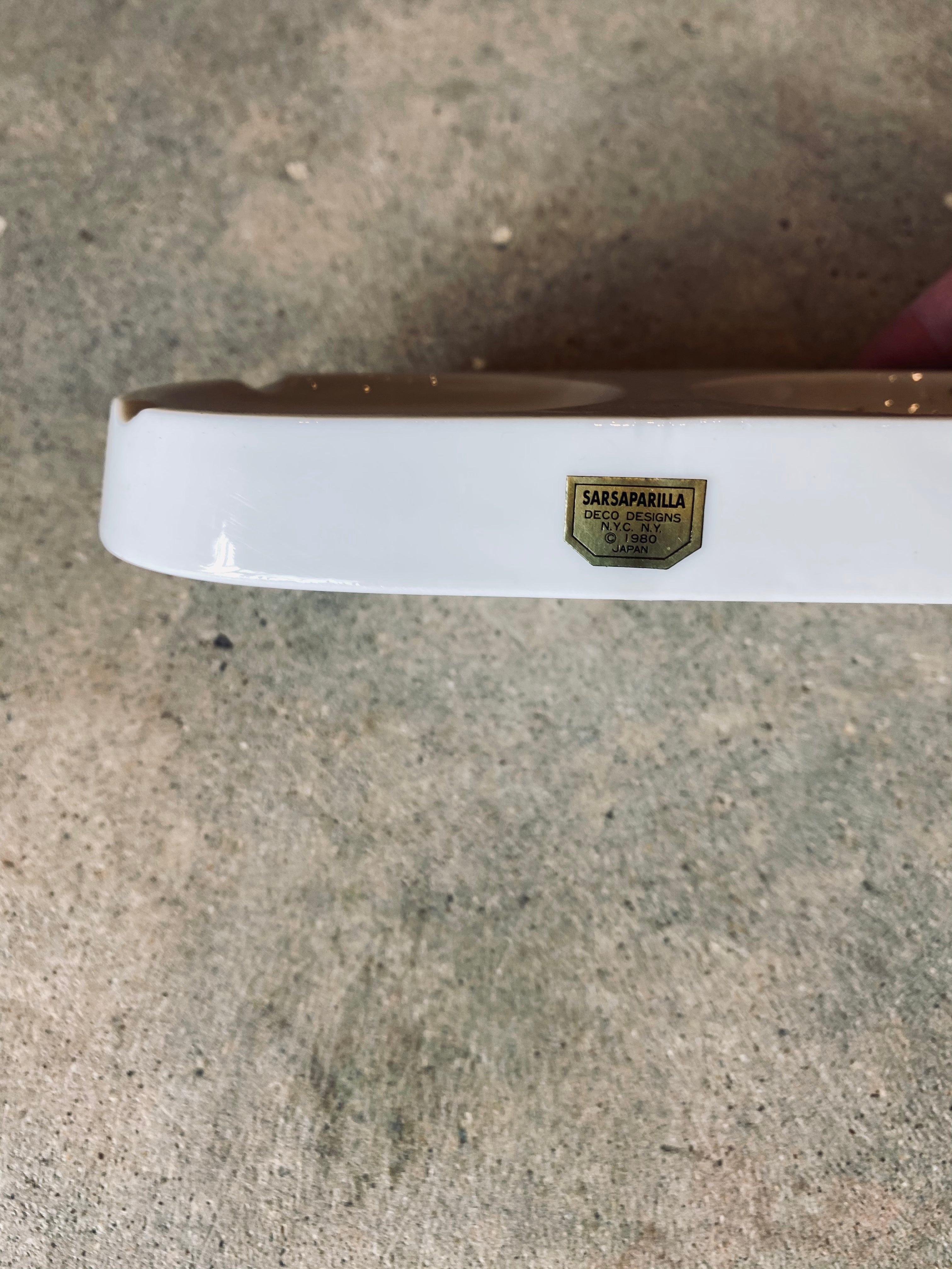 1980 Sarsaparilla “Bottoms Up” Cup & Ashtray