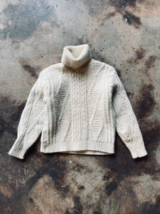 1980’s Pendleton Fisherman Turtleneck Sweater | Large