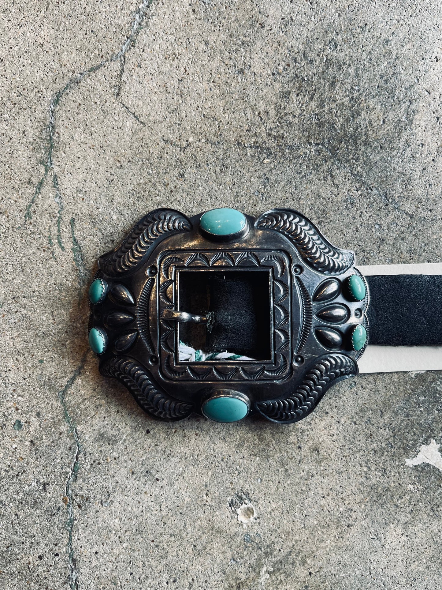 Kirk Smith Sterling Silver & Turquoise Concho Belt | Large