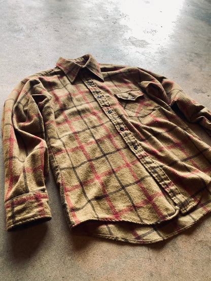 1970’s Van Heusen Windowpane Flannel Shirt