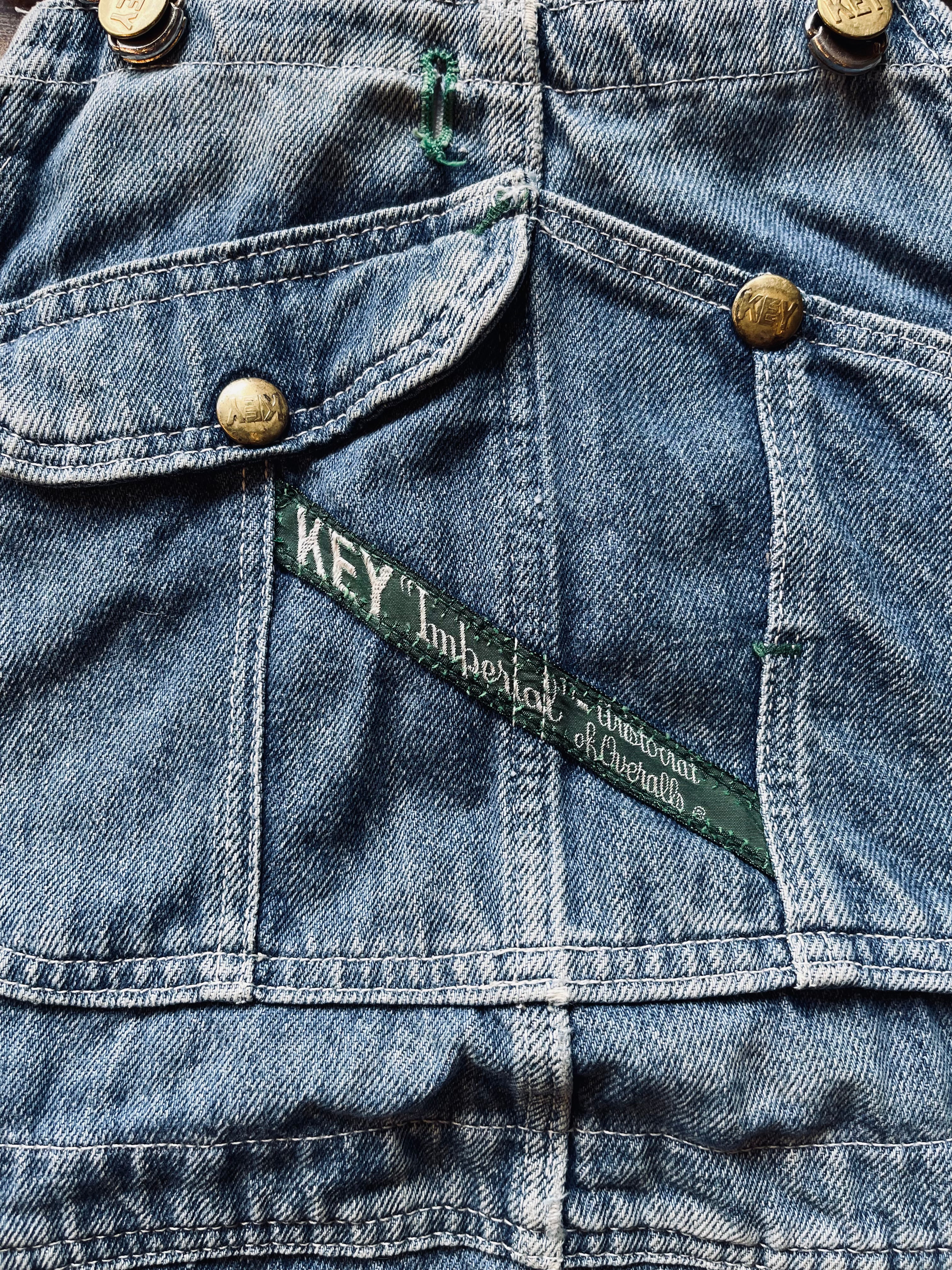 Vintage Key Imperial Mended Overalls