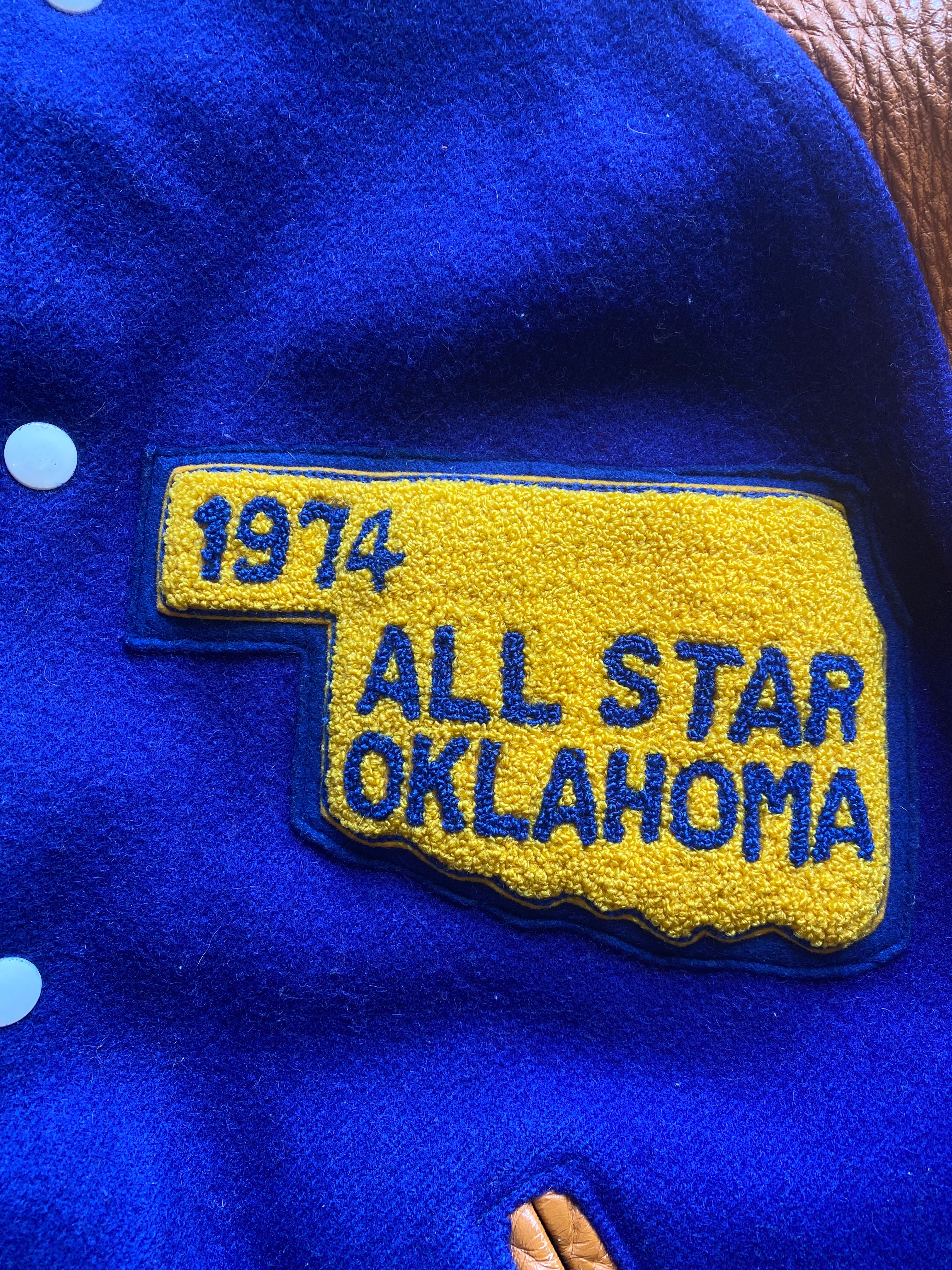 1974 Oklahoma Letterman Jacket | Large