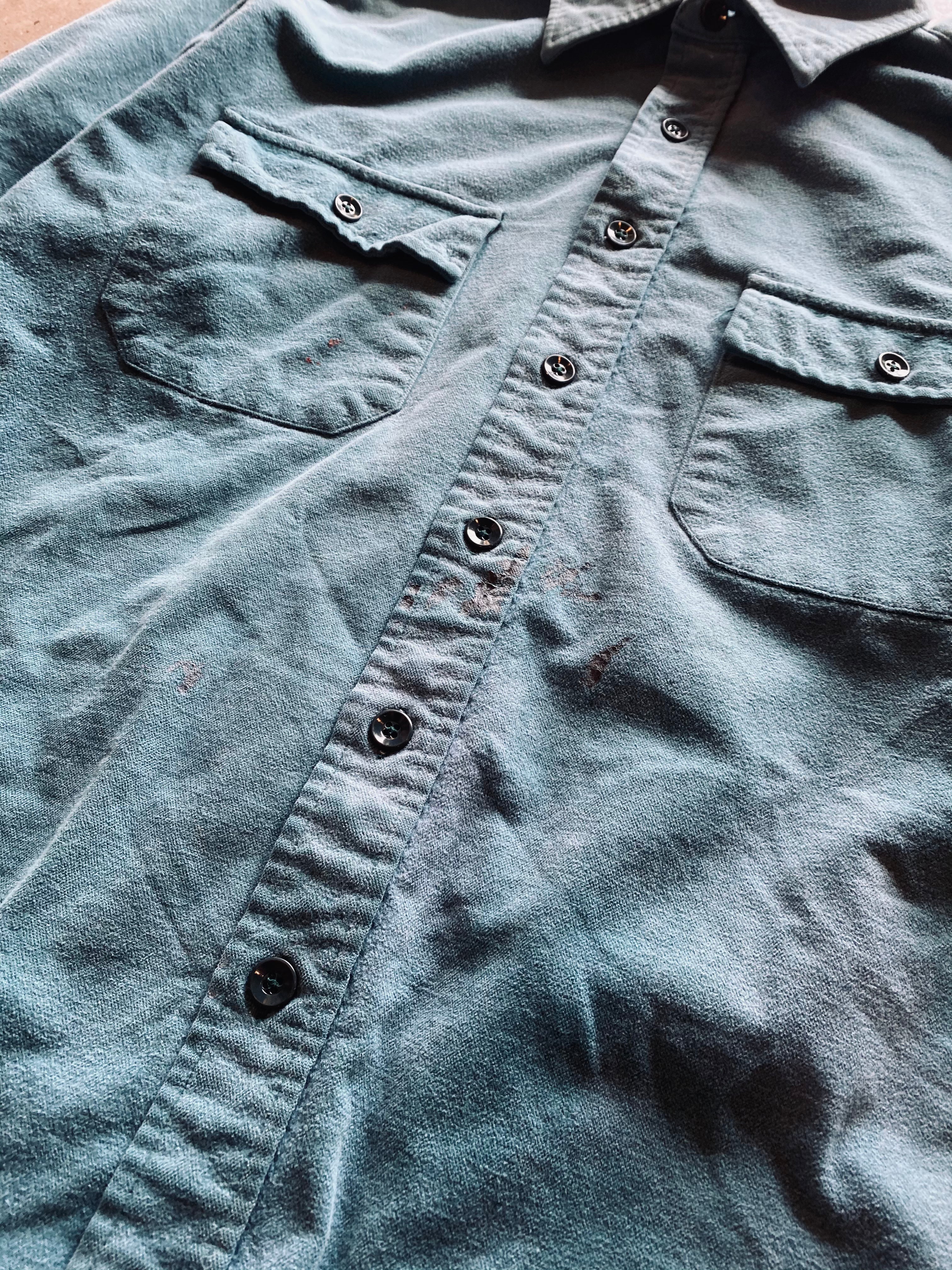 1980s L.L. Bean Chamoise Cloth Shirt | Large