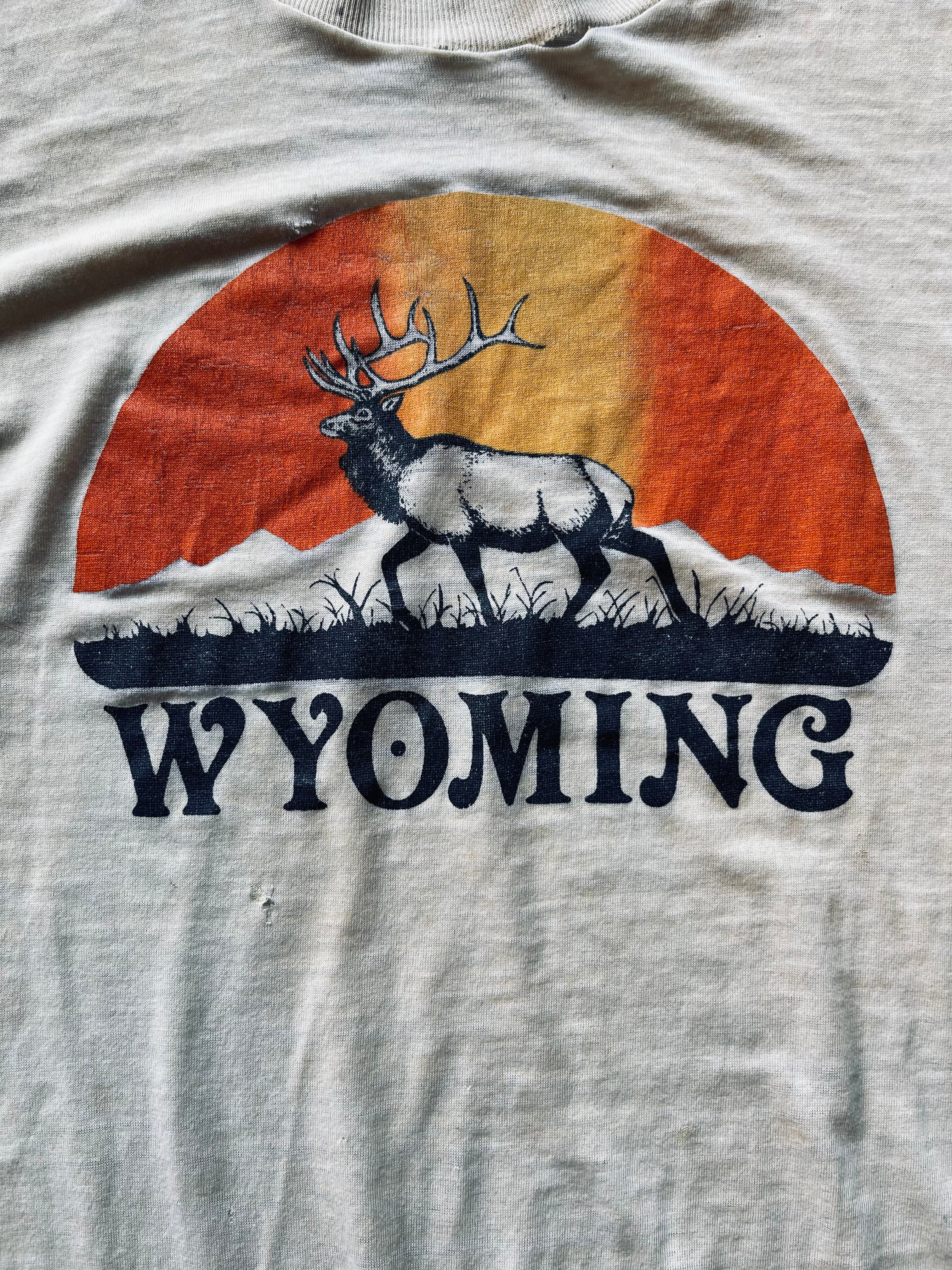 1970s Wyoming Elk Graphic Tee