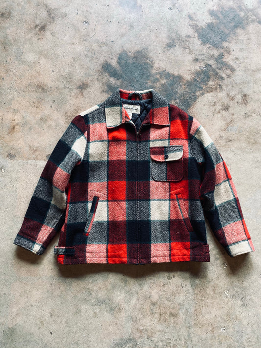 Vintage Eddie Bauer Plaid Wool Jacket