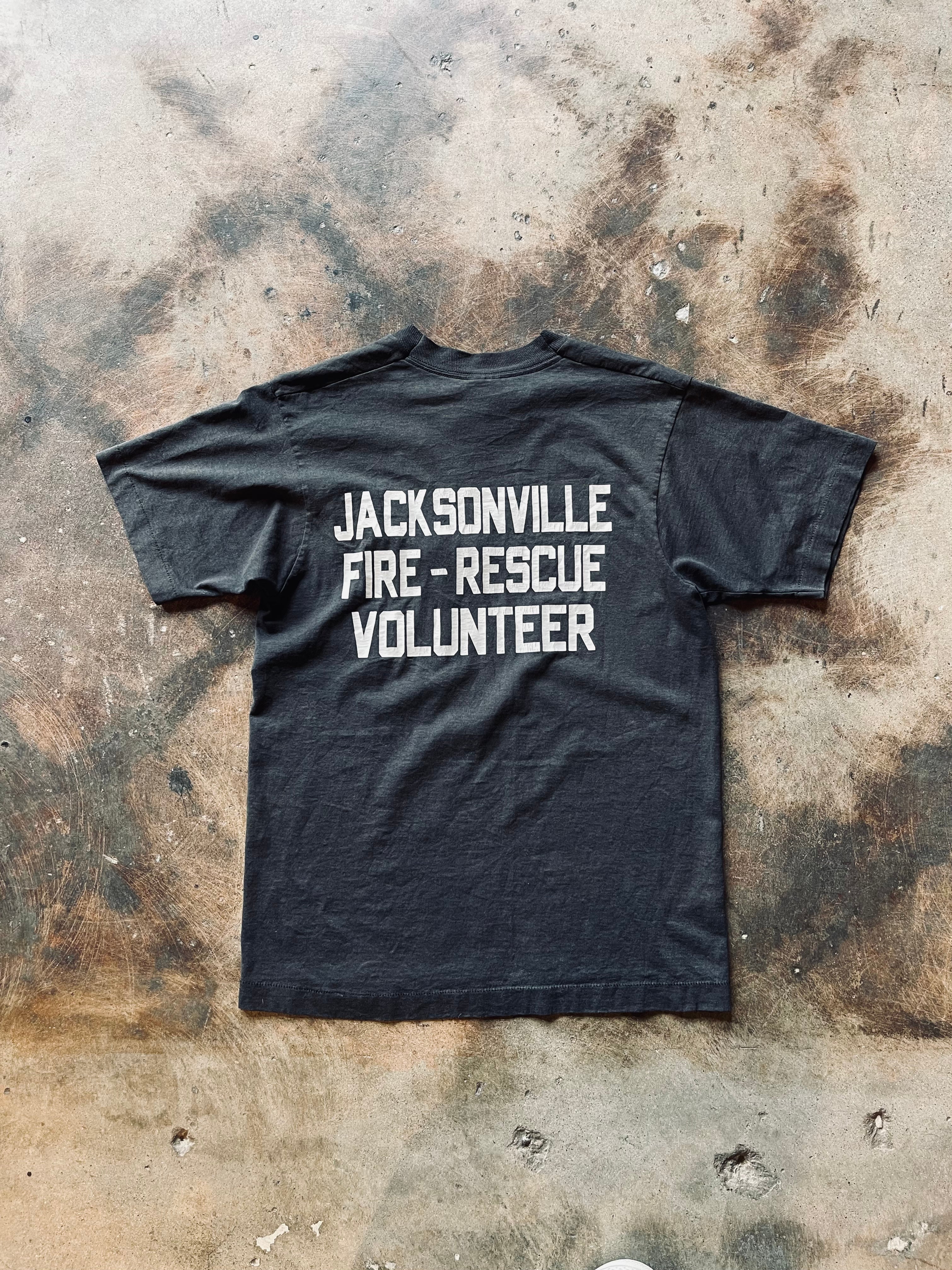 Vintage Jacksonville Fire & Rescue Volunteer Tee | Medium