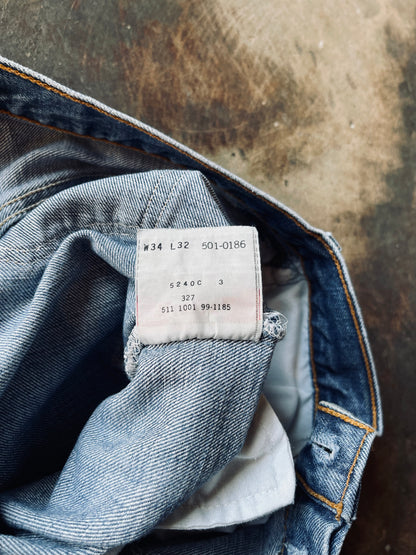 1980’s Levi’s 501 Button Fly Denim | 32X32