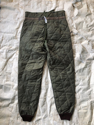 1980’s Czech Military Quilted Liner Trousers | 32L