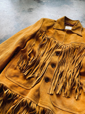 1970s Western Style Fringe Coat