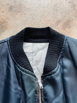 1980s Vertical Stitch Quilted Vest | Medium