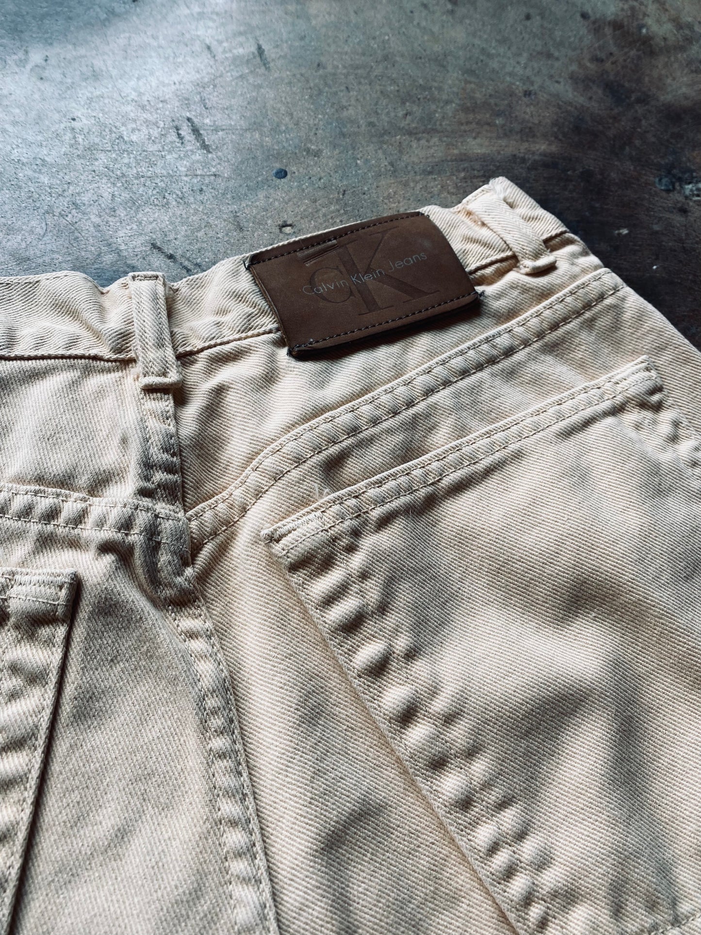 1980s Calvin Klein Jeans Vest & Shorts Set
