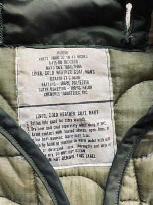 1977 US Army Cold Weather Coat Liner