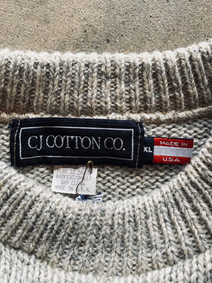 1990s CJ Cotton Co. Embroidered Sweater | X-Large