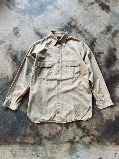 1940s/50s Penney’s Army Cloth Shirt | Large
