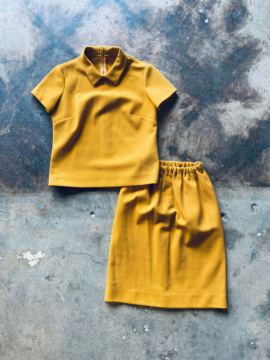 1960s Matching Top & Skirt Set