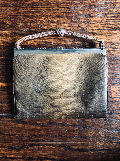 1930’s Lizard Skin Hand Purse