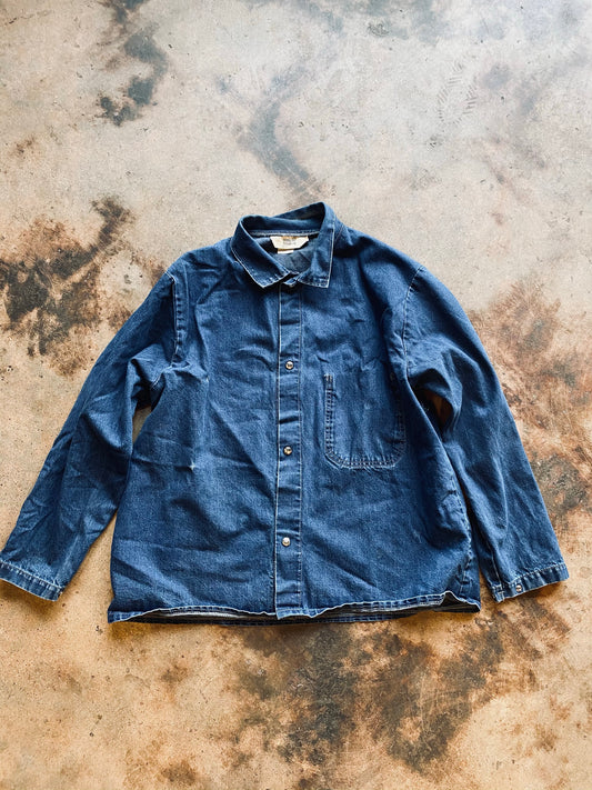 Vintage Steel Grip Denim Chore Coat