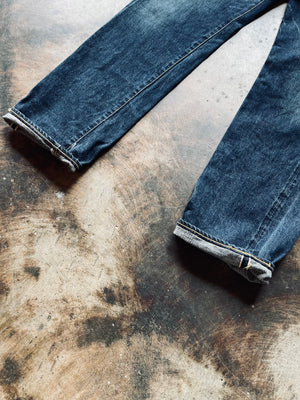 Take 5 Stormy Blue Straight Leg Selvedge Denim | 28X33