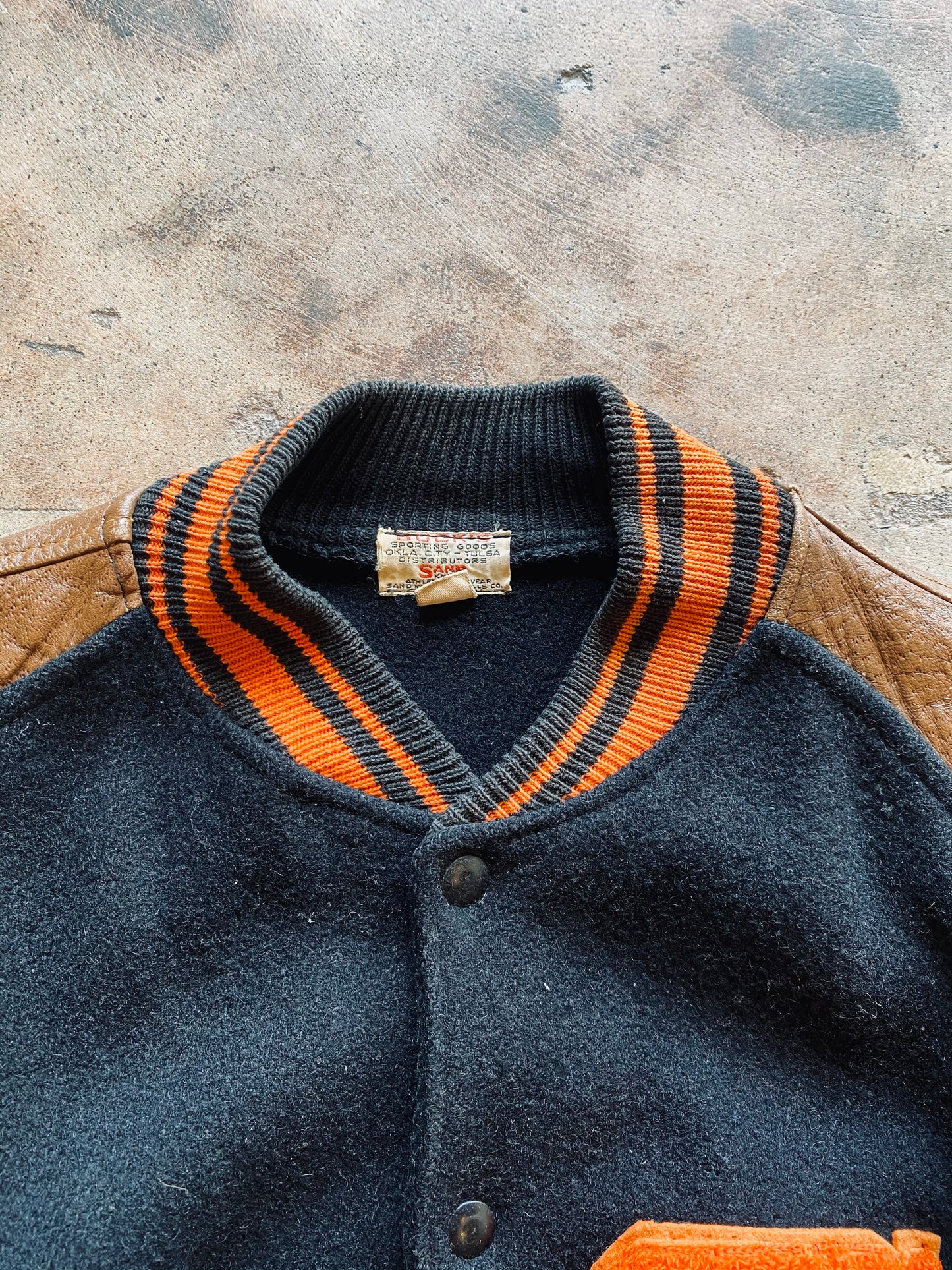 1950’s SAND Knit Varsity Jacket