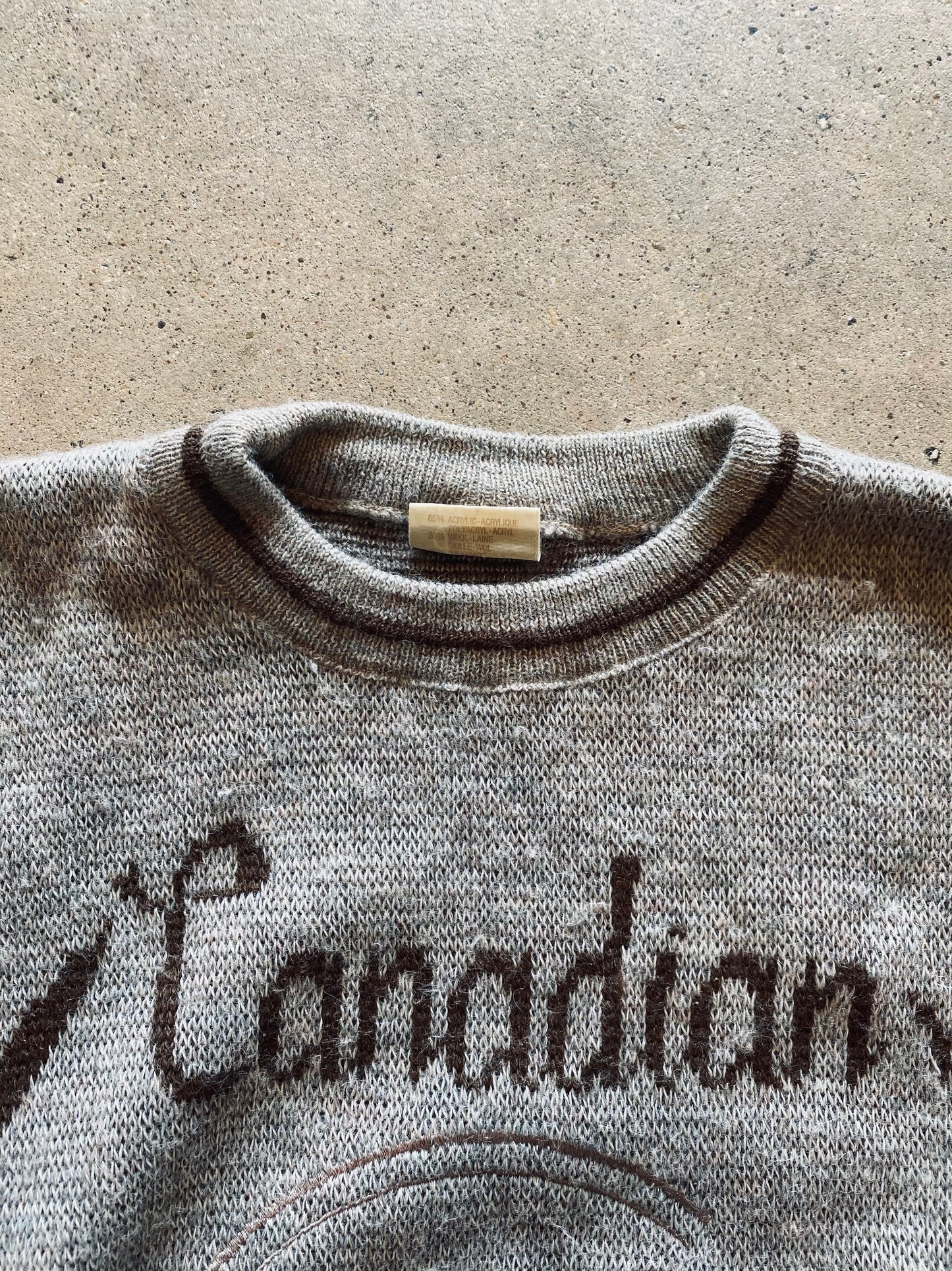 1980s Canadian Wildlife Knit Sweater