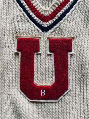 1960s V-Neck “U” Varsity Sweater