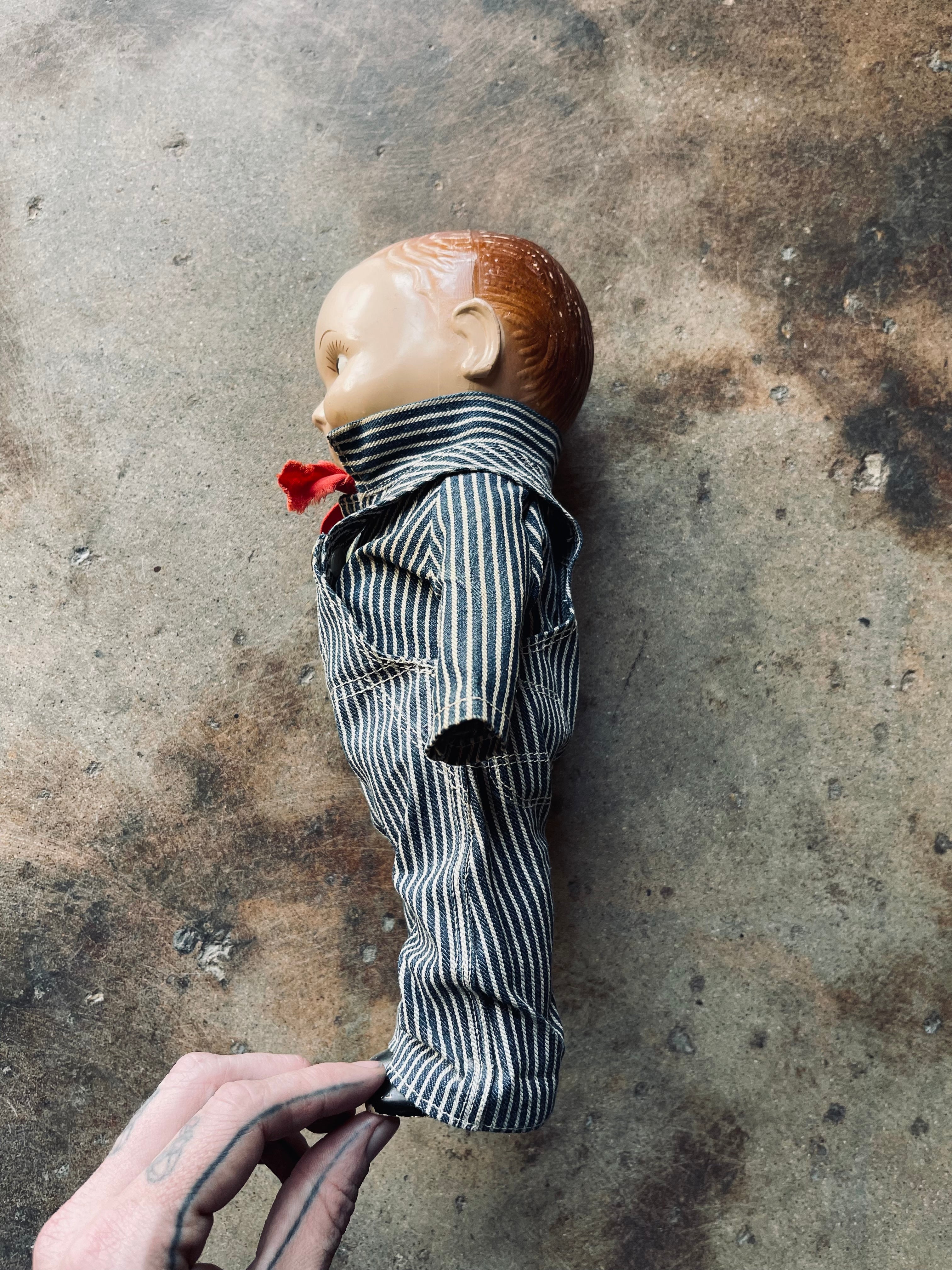 1950's-60's Original Buddy Lee Doll | Railroad Stripe – Nylo Wool