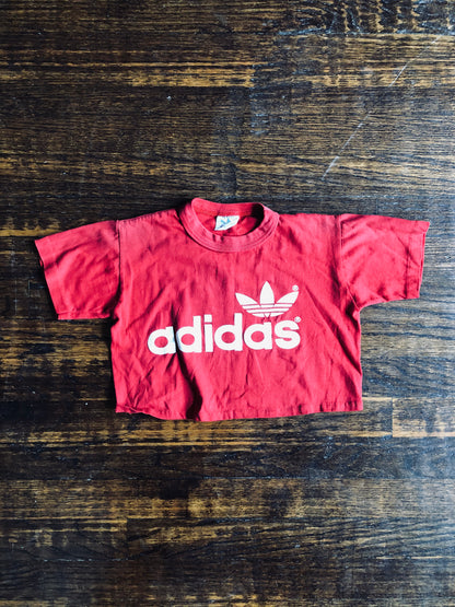 1980’s Kids Adidas Cropped Tee | Kids 8-10