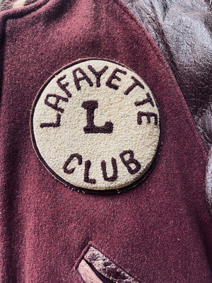 1950s/60s Lafayette Club Varsity Jacket | 40R